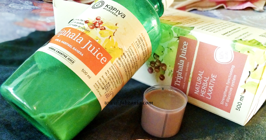 Triphala churna, triphala juice