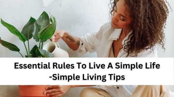 simple living tips