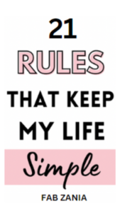 simple living tips , rules to live a simple life