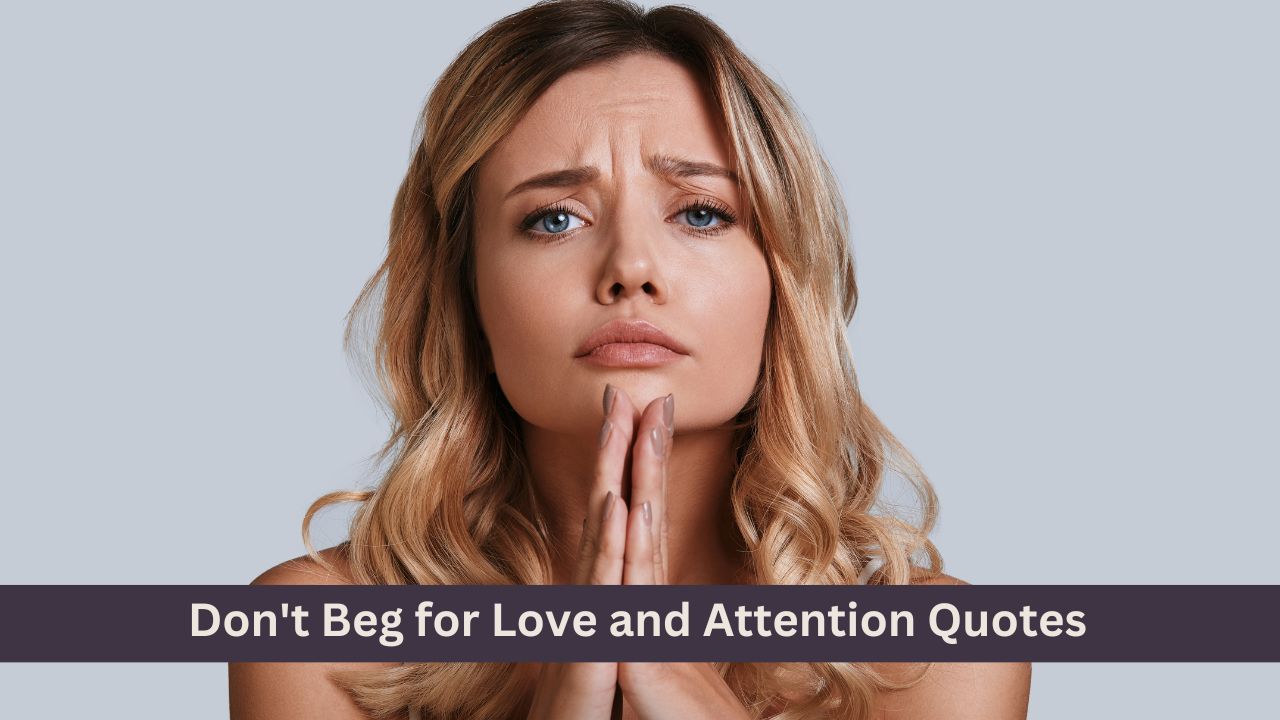 Don't Beg for Love and Attention Quotes