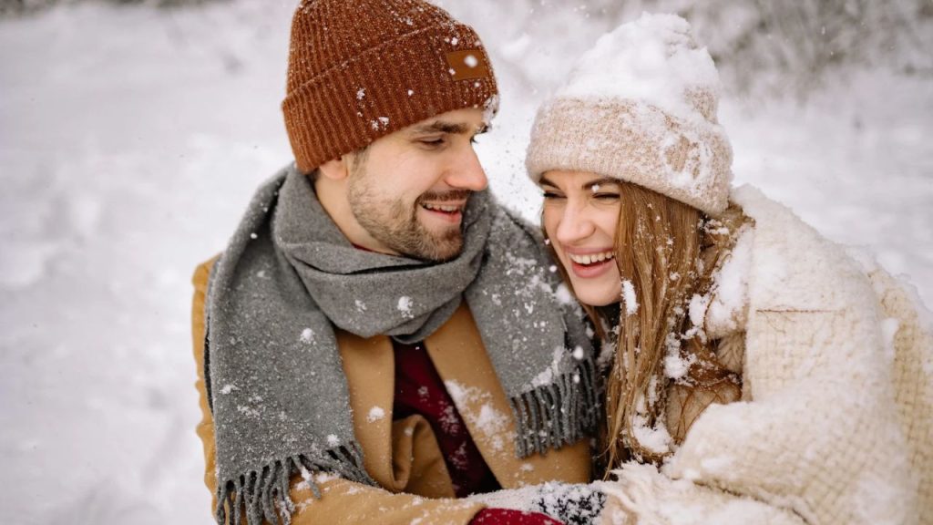 Cute Winter Couple Captions