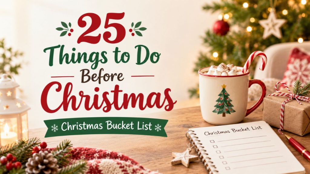 25 Things to Do Before Christmas - Christmas Bucket List