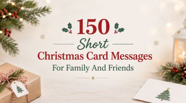 150 Short Christmas Card Messages For Family And Friends